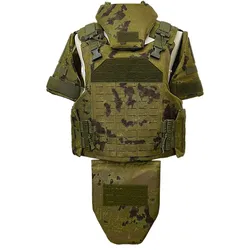 Armadura corporal táctica pesada con MOLLE y protección total