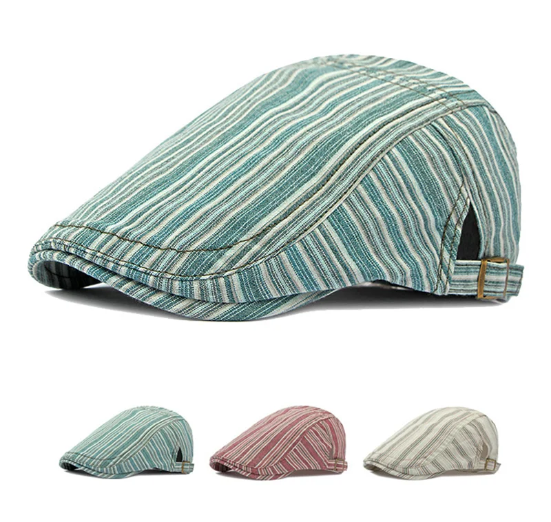 Boina estilo Newsboy con visera y diseño de espiga