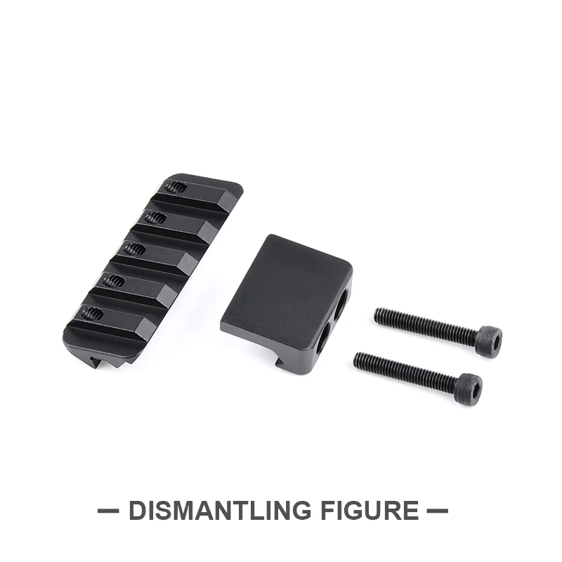 Soporte linterna táctica M300 M600 Picatinny MLOK airsoft - imagen 4