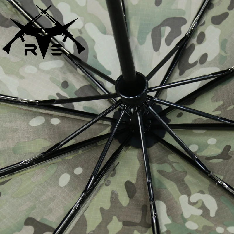 Ronson Paraguas táctico camuflaje MC automático para viajes - imagen 5