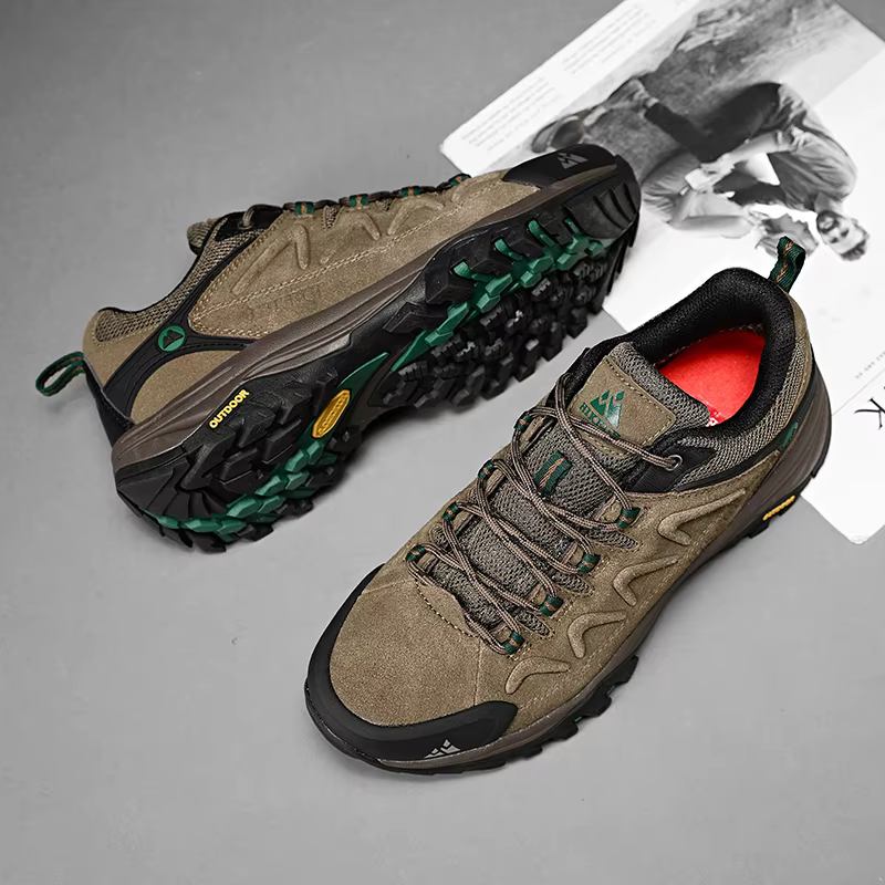 HIKEUP Botas Senderismo Cuero – trekking outdoor hombre - imagen 4