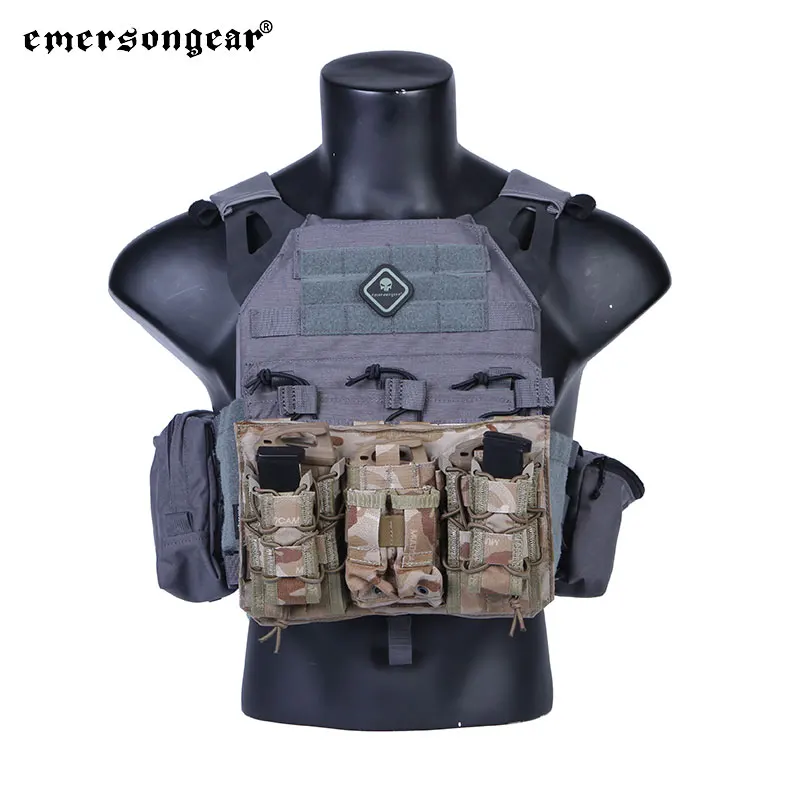 Emersongear Portacargadores triple MOLLE nylon – Tactical para pistolera - imagen 4