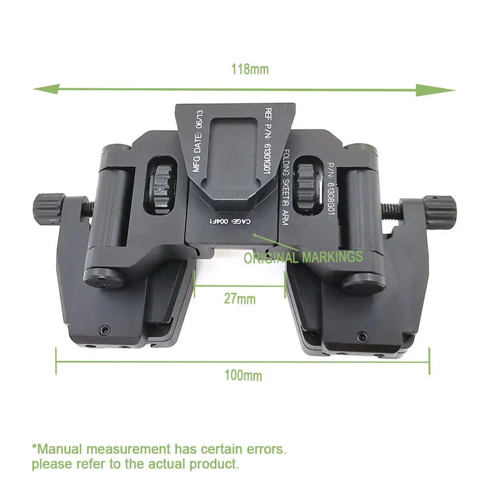 SOTAC PVS14 Puente Binocular Montaje Casco NVG Aluminio CNC - imagen 4