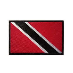 Parche bordado bandera Trinidad y Tobago, aplique PVC para MOLLE