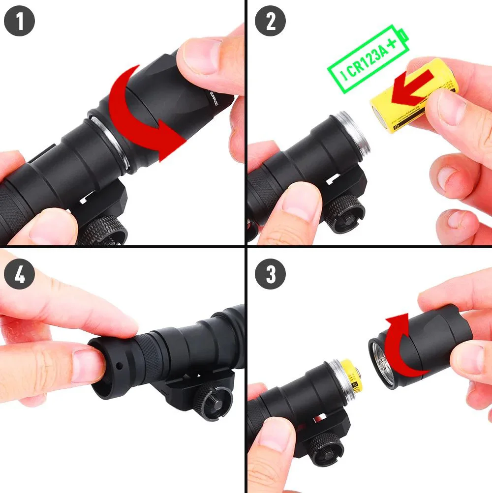 SureFire M600C linterna táctica LED para rifle AR15 airsoft - imagen 4