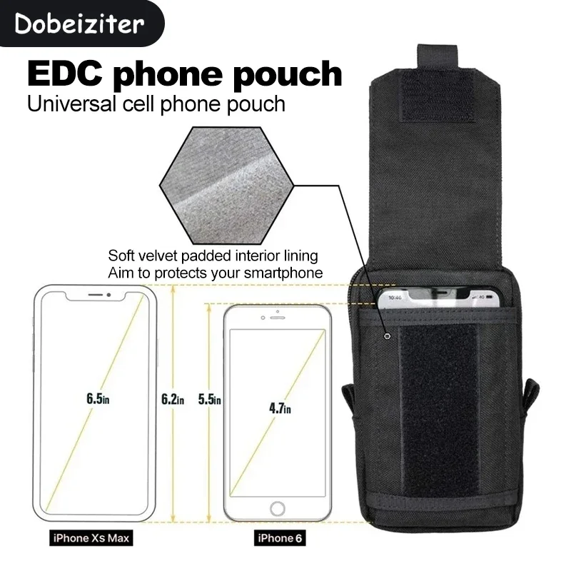 Bolsa MOLLE de cintura organizador para herramientas y móvil - imagen 3