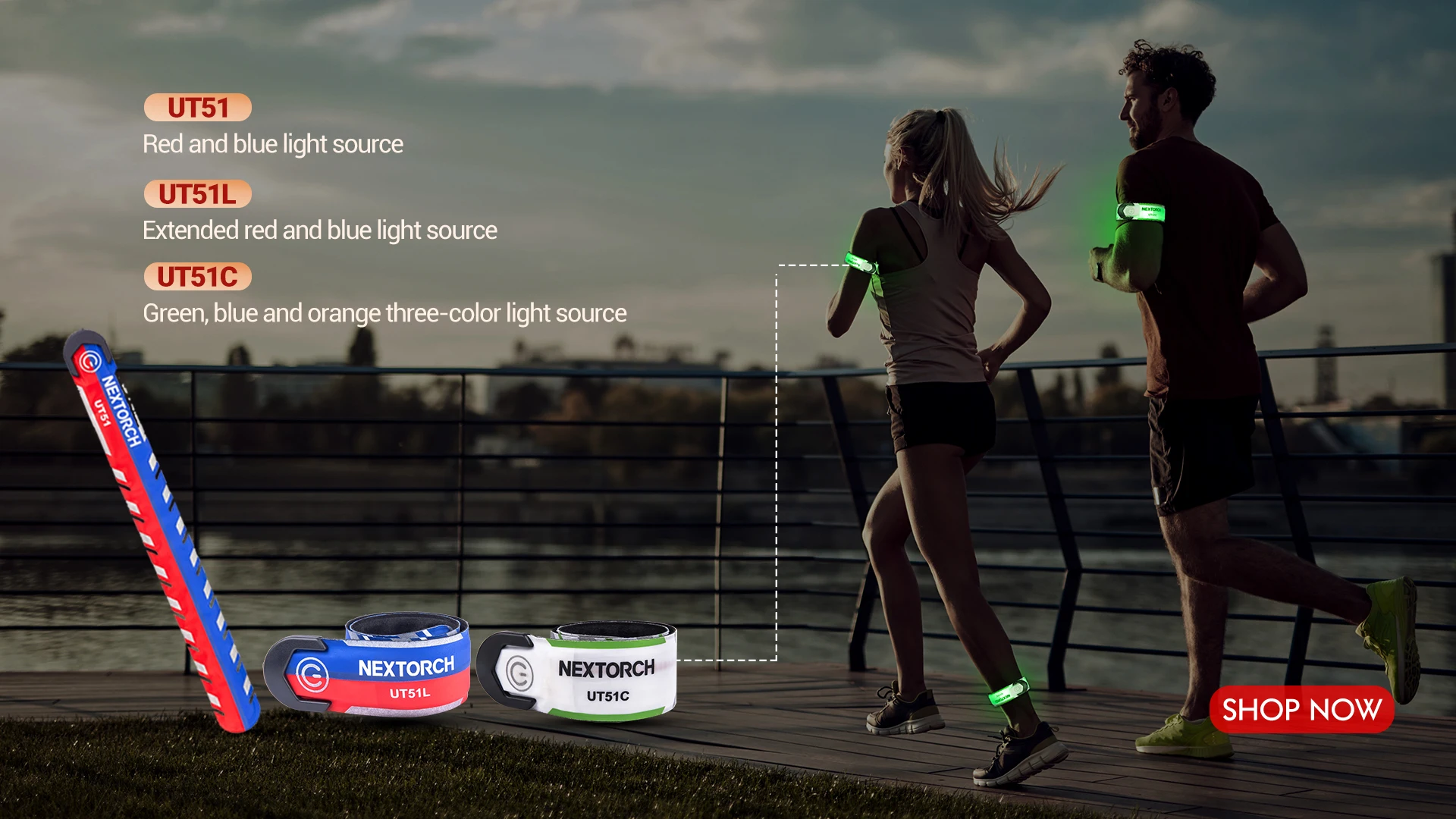 Pulsera luminosa NEXTORCH UT51C vista principal