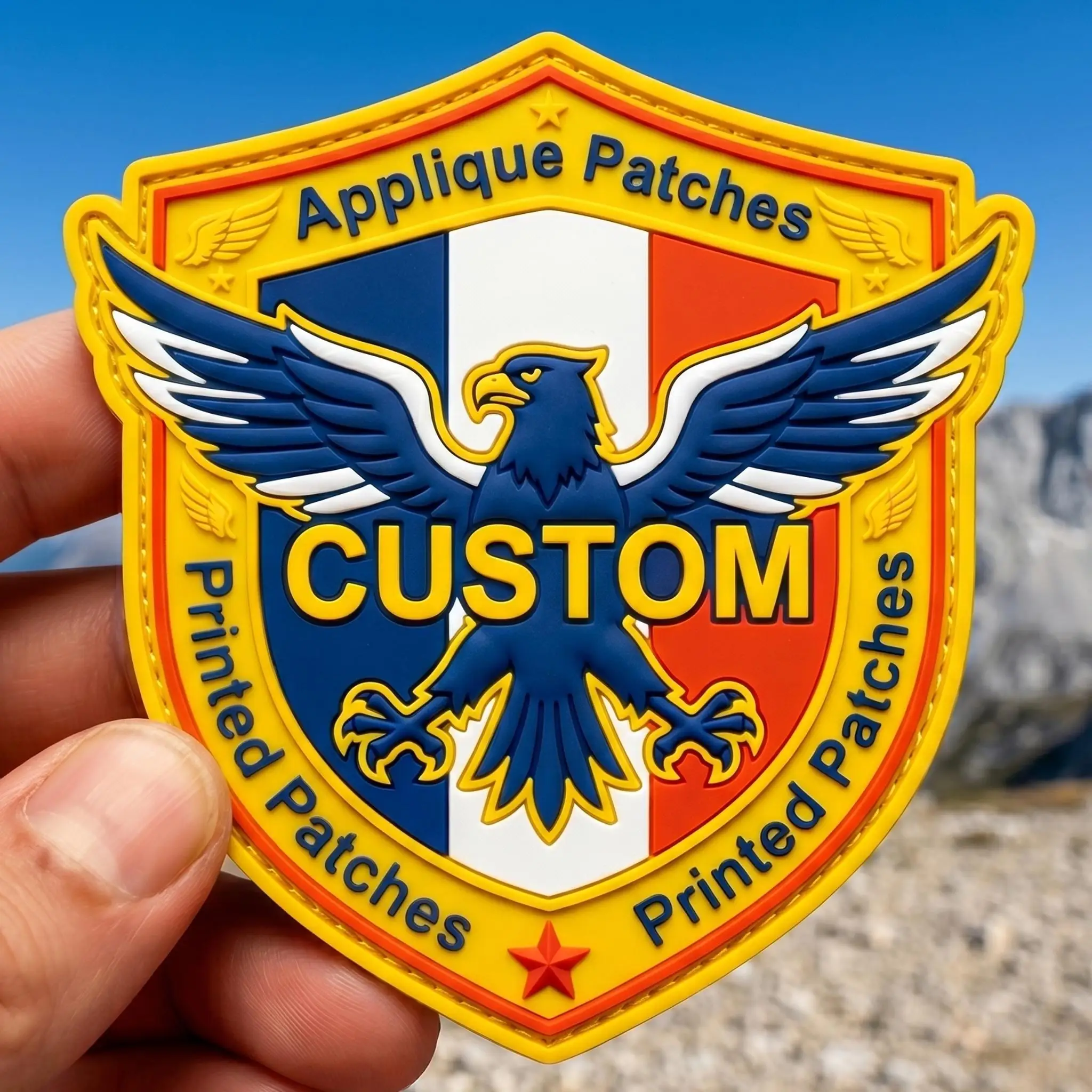 Parche táctico magnético con logo en relieve y velcro - imagen 3