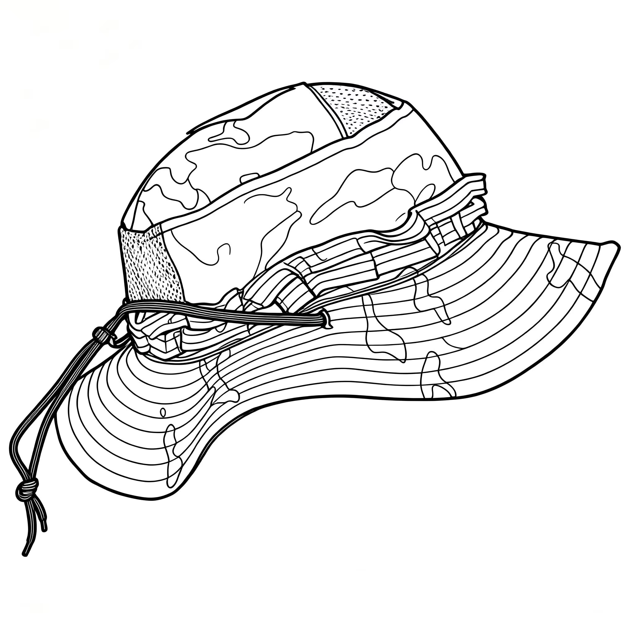 Sombrero boonie táctico Nieuwe Camo de ala ancha ligero y transpirable - imagen 4