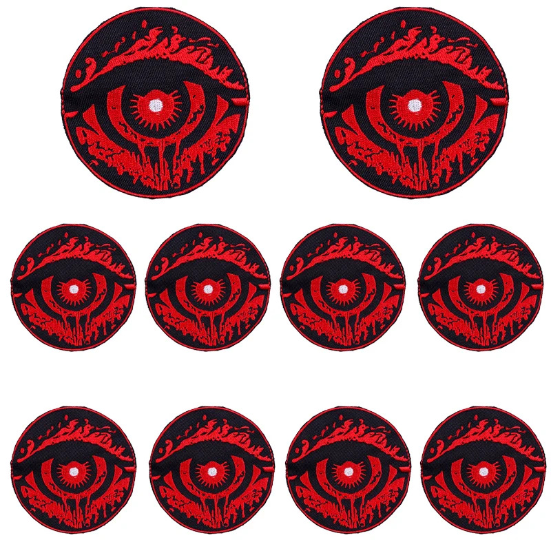 Parche termoadhesivo calavera punk bordado para chaquetas y jeans - imagen 2