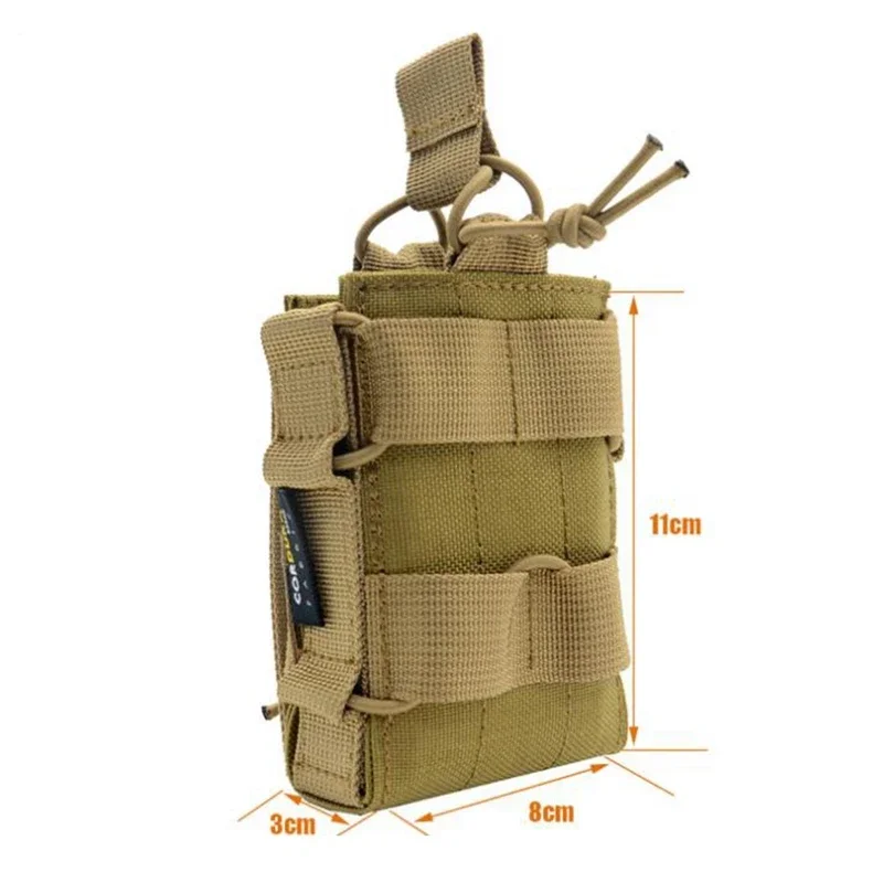 Porta-cargadores táctico MOLLE 5.56 1000D abierto M4/M16 y AK - imagen 4