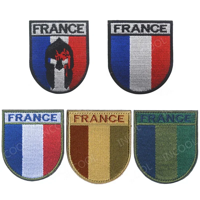 Parche táctico bandera Francia IR reflectante en PVC - imagen 4