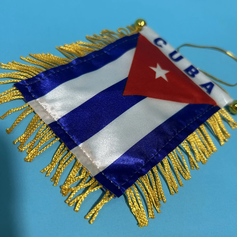 Bandera de Cuba reversible para coche en poliéster duradero - imagen 5