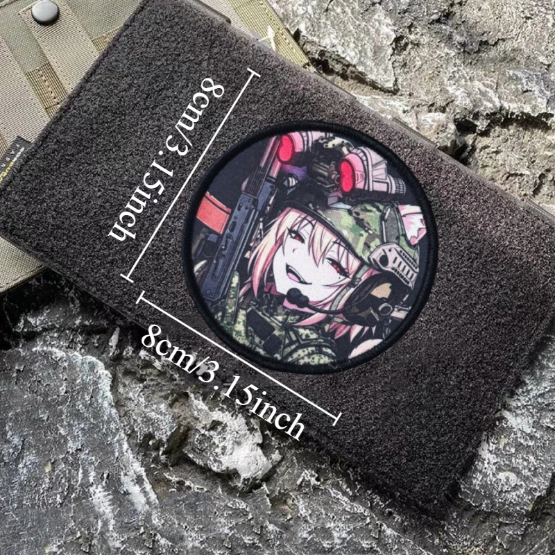 Parche de chica anime con diseño estampado