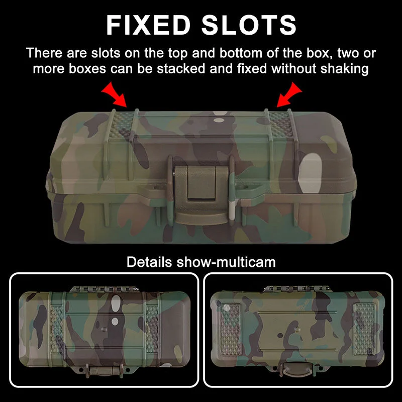 Caja organizadora impermeable camuflaje táctica, anti-polvo y golpes - imagen 3