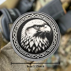 Parche táctico Eagle con velcro – Insignia moral para mochila