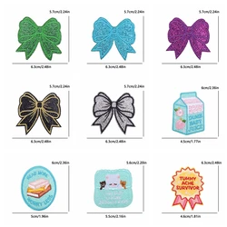 Parche termoadhesivo glitter con letras y eslóganes de dibujos animados