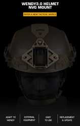 Wendy 3,0 casco táctico NVG con gafas de visión nocturna montadas