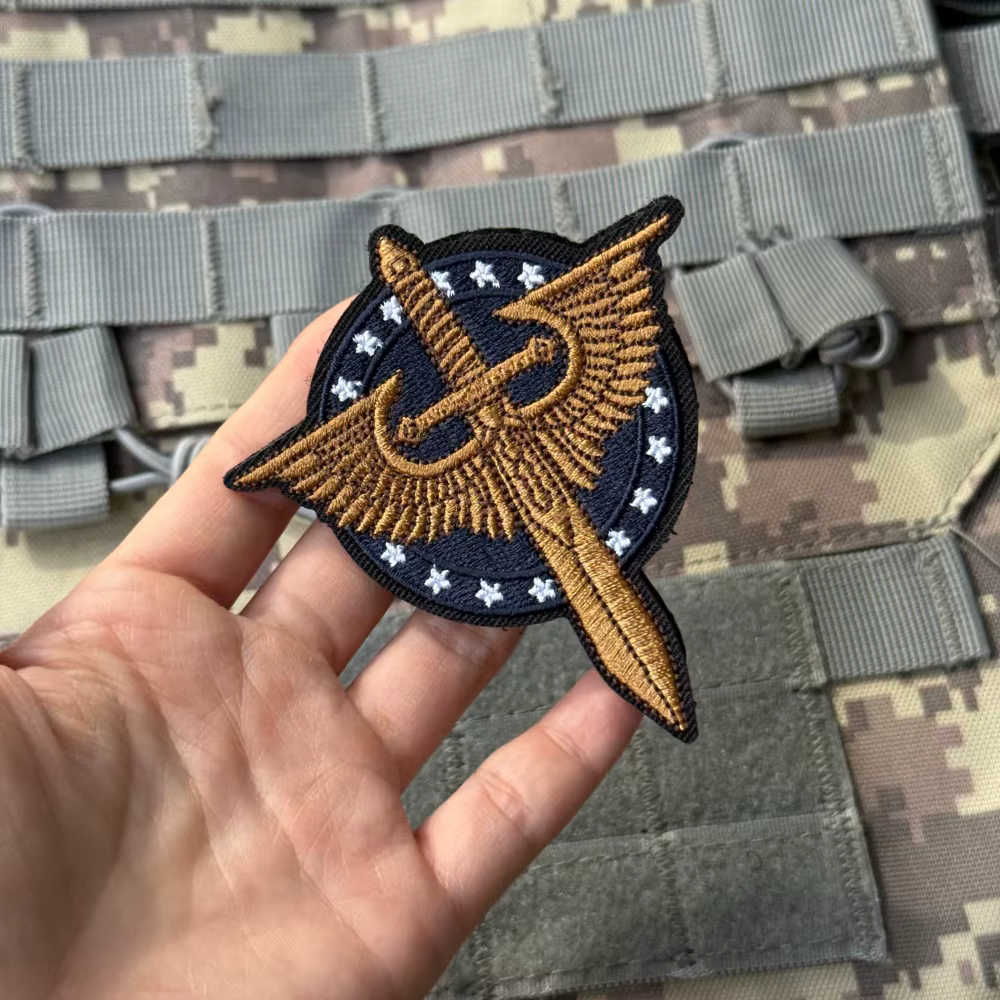 Parche táctico Morale Sword & Wings – bordado gancho y bucle - imagen 3