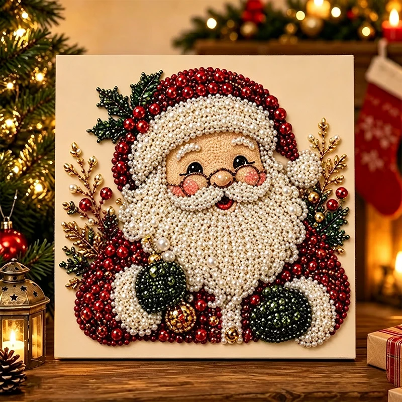 Atrapasol navideño 3D con cuentas y cadena metálica para ventana - imagen 4