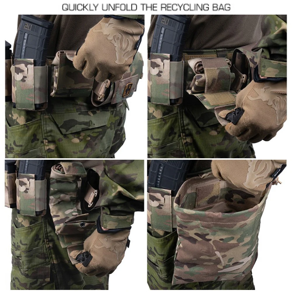 Bolsa táctica MOLLE plegable utilitaria de liberación rápida - imagen 5