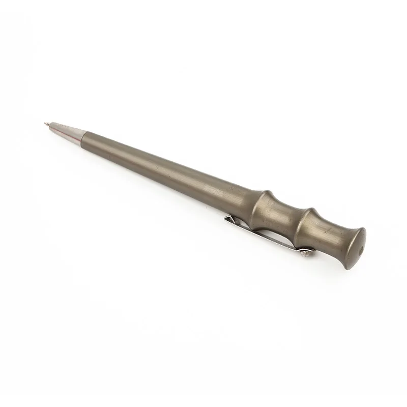 Bolígrafo táctico de aluminio bambú tipo C para camping y estudio - imagen 4