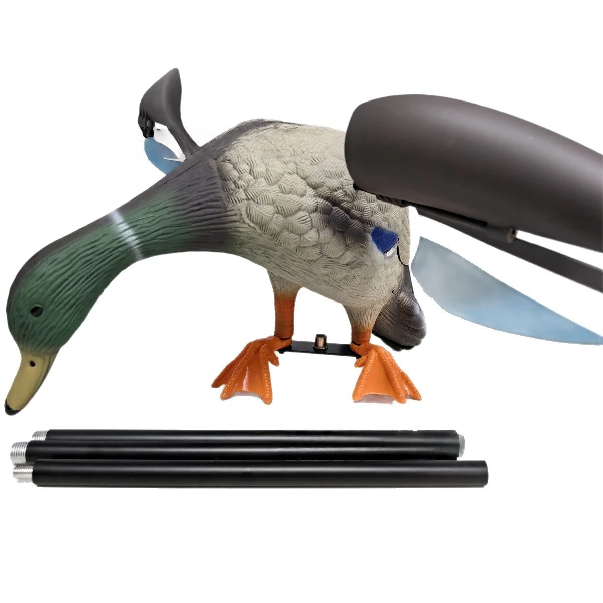 Señuelo de pato realista para caza accionado por viento - imagen 4