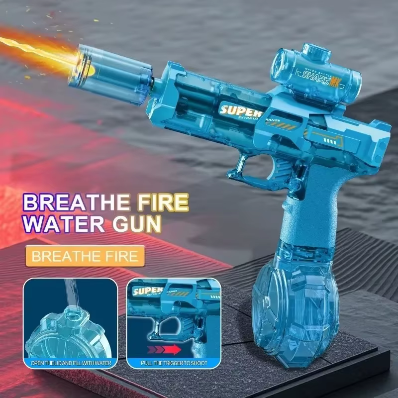 Pistola de agua eléctrica automática con luces y sensor - imagen 3