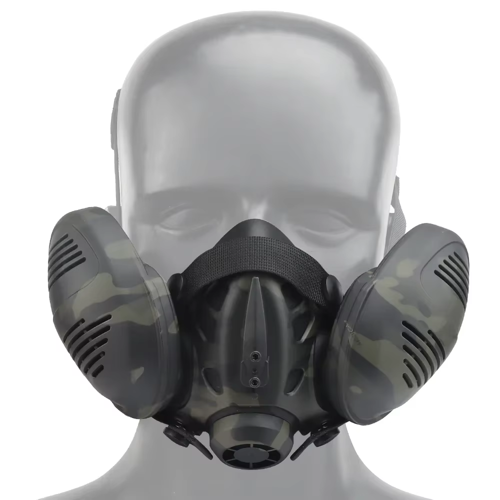 Mascarilla gas media cara táctica – Paintball y cosplay - imagen 3