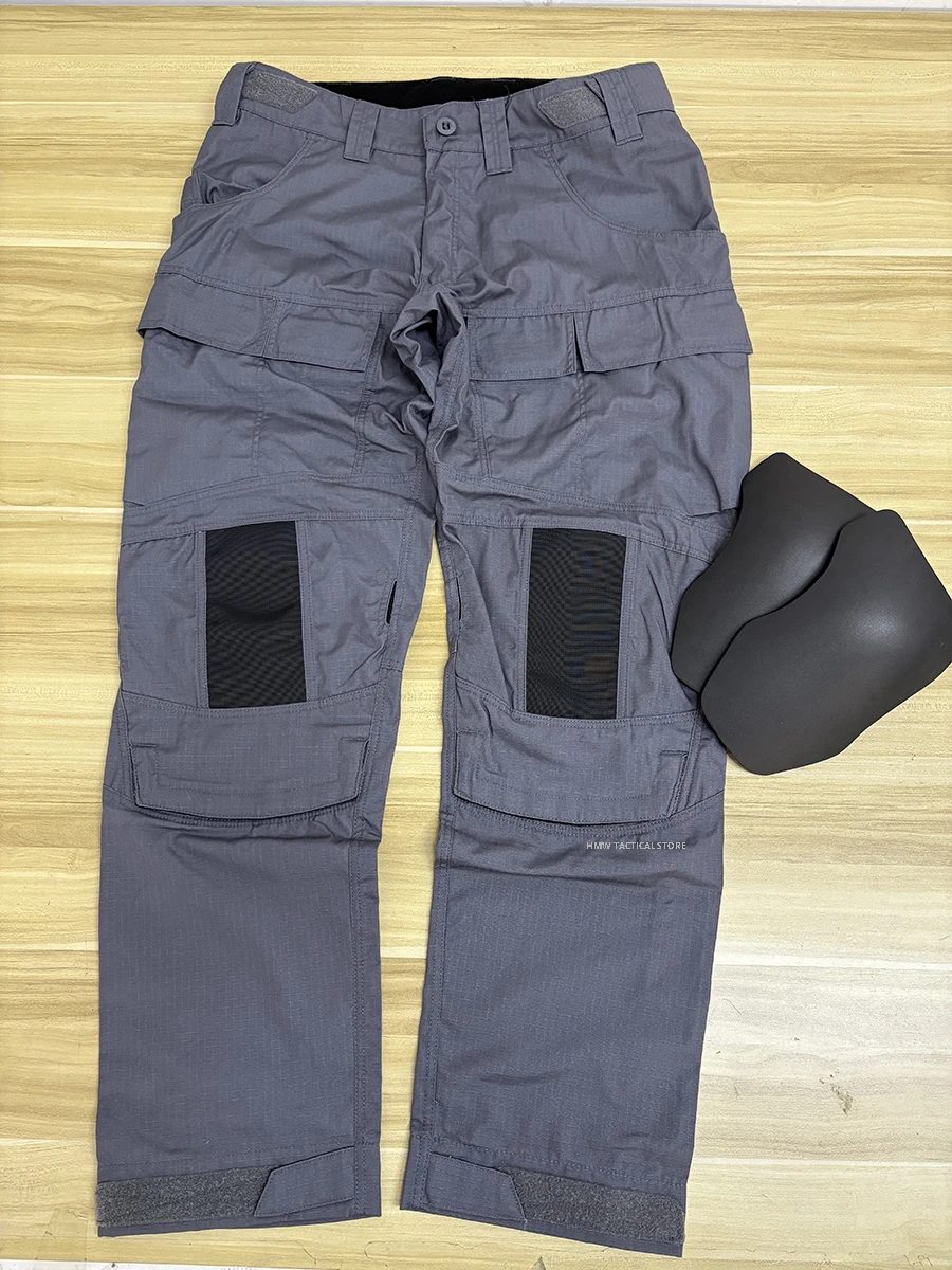 Pantalones tácticos LEAF CTSFO camuflaje todo terreno negro-gris
