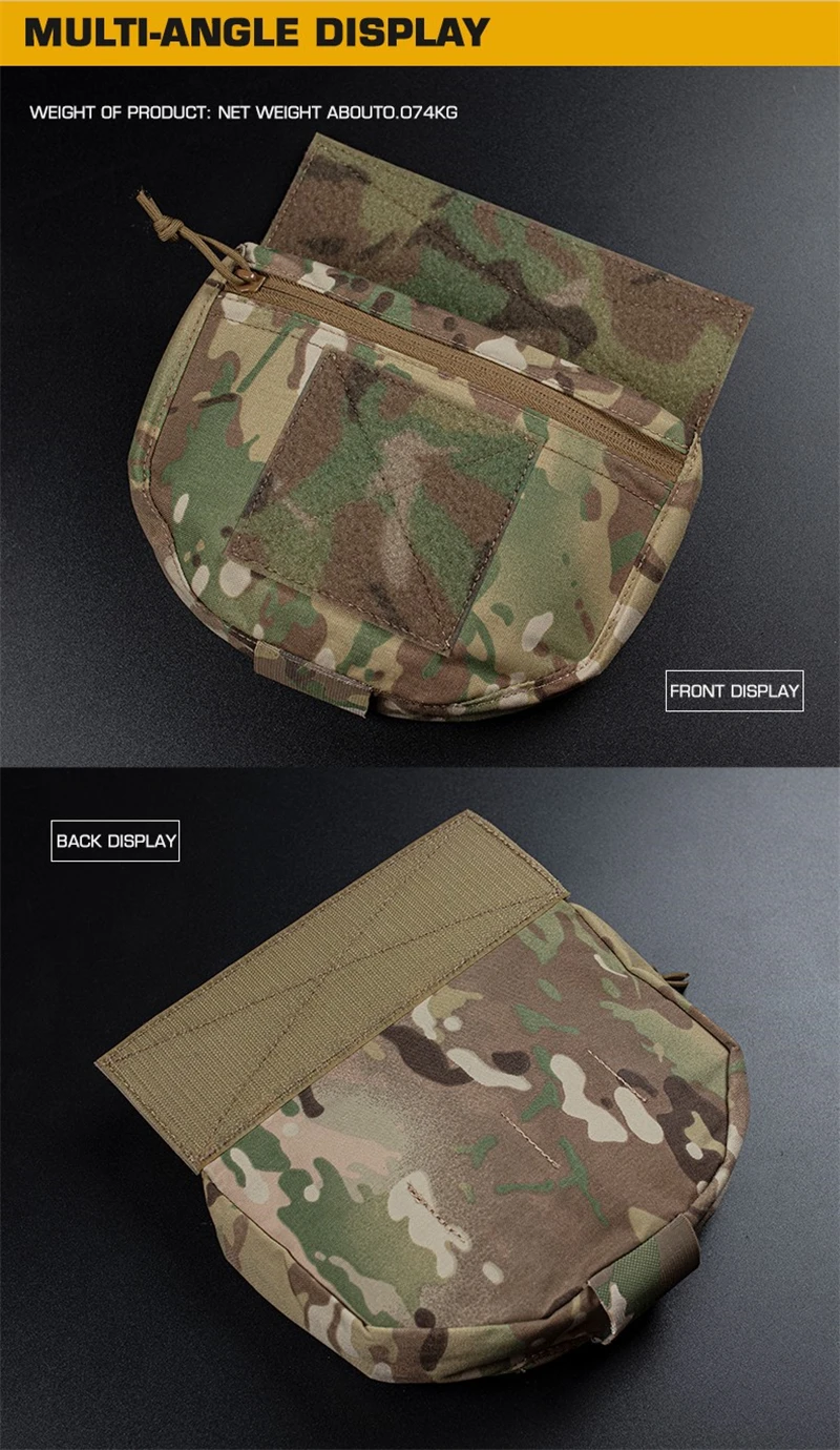 Interior del Drop Pouch con bandas elásticas