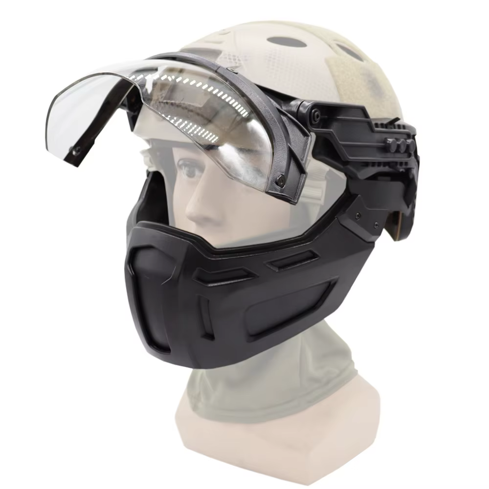 VULPO casco táctico con media máscara airsoft paintball - imagen 5