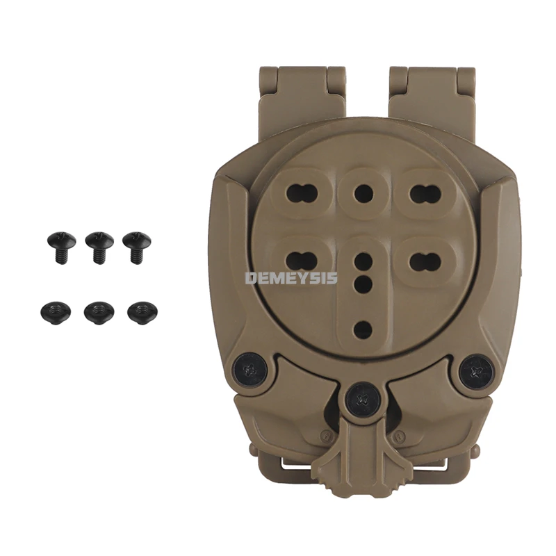 Adaptador de funda táctica MOLLE giratorio 360° para cinturón