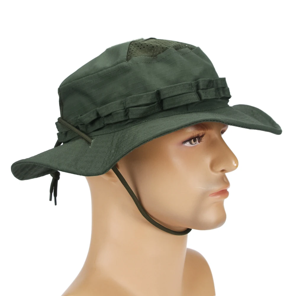 Gorra boonie táctica de camuflaje, ala ancha plegable - imagen 4