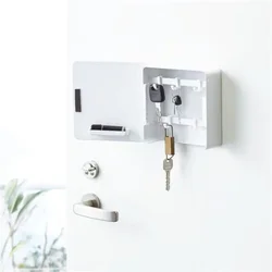 Perchero de pared táctico sin taladrar para llaves y equipamiento