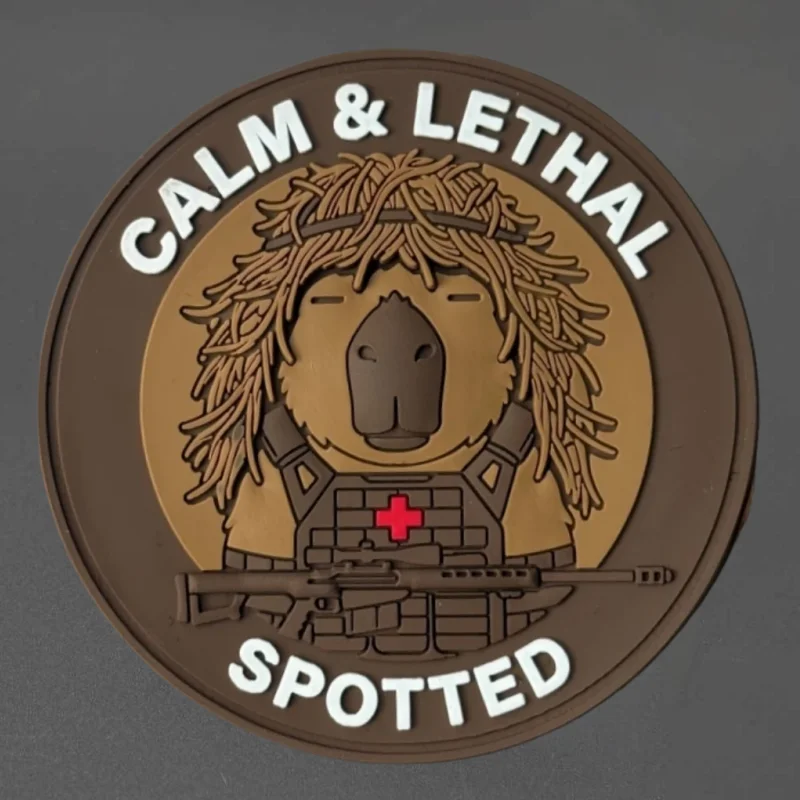 CALM&LETHAL parches tácticos PVC con velcro gancho y bucle - imagen 4