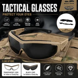 Gafas de airsoft con protección UV y lentes deportivas