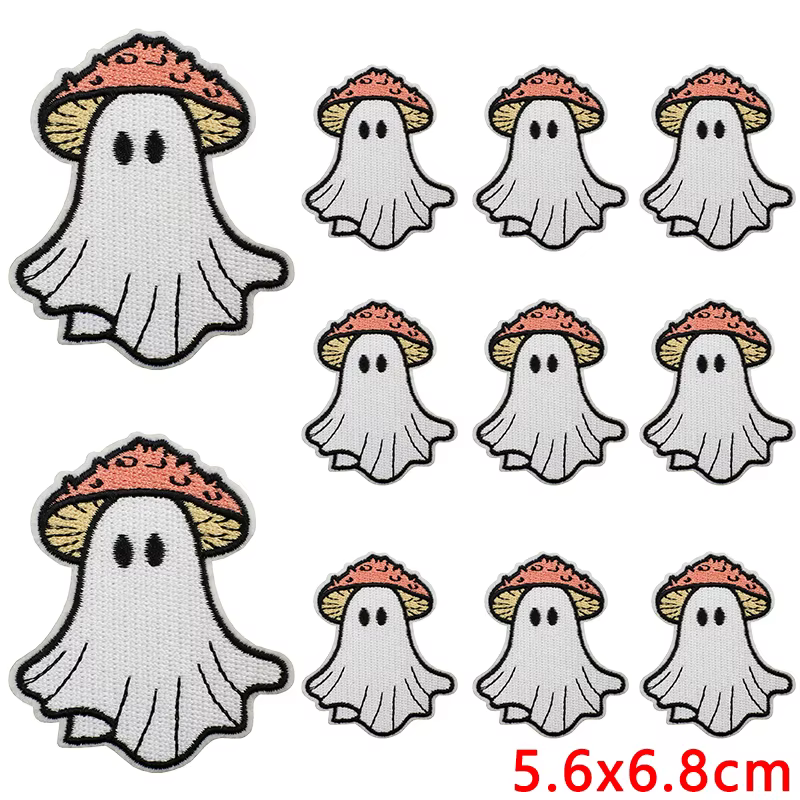 Parches bordados tácticos Halloween calabaza fantasma baloncesto - imagen 3