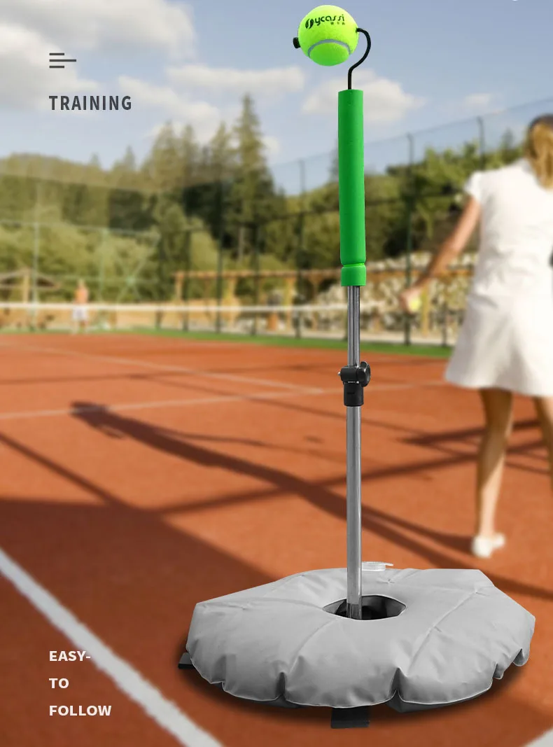 Máquina de tenis profesional ajustable para práctica en exteriores