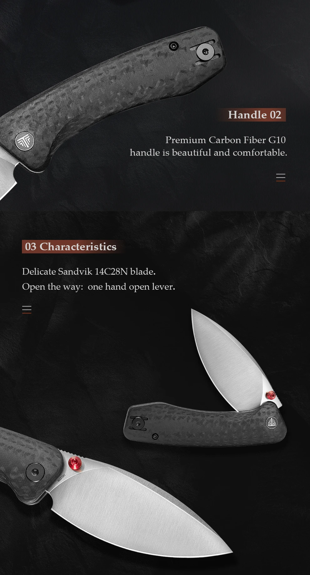 Cuchillo plegable TRIVISA Koala-CG Plus en mano