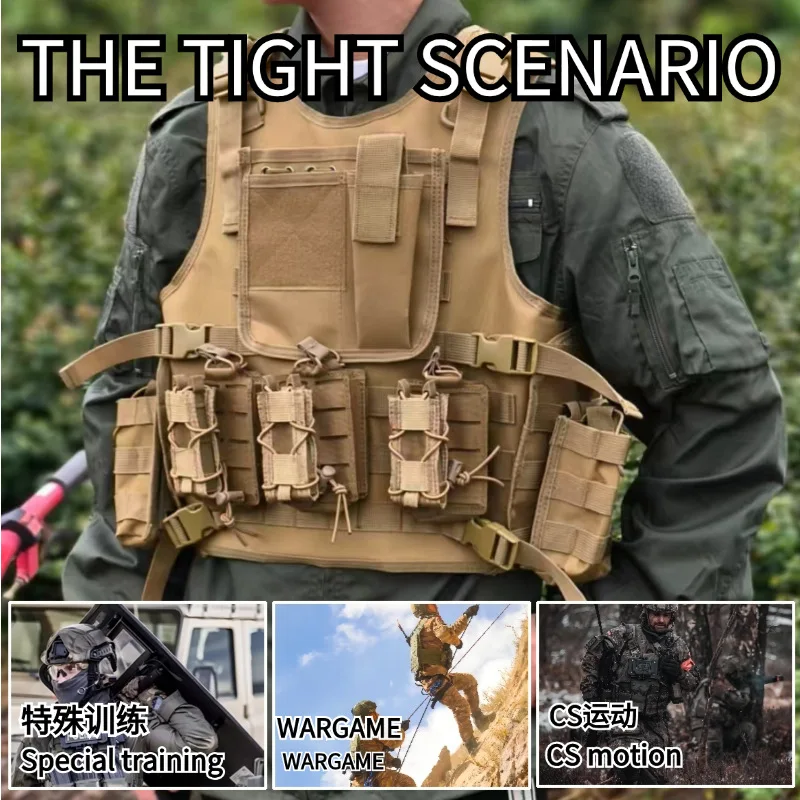 Chaleco táctico ripstop ventilado militar – Entrenamiento aire libre - imagen 4