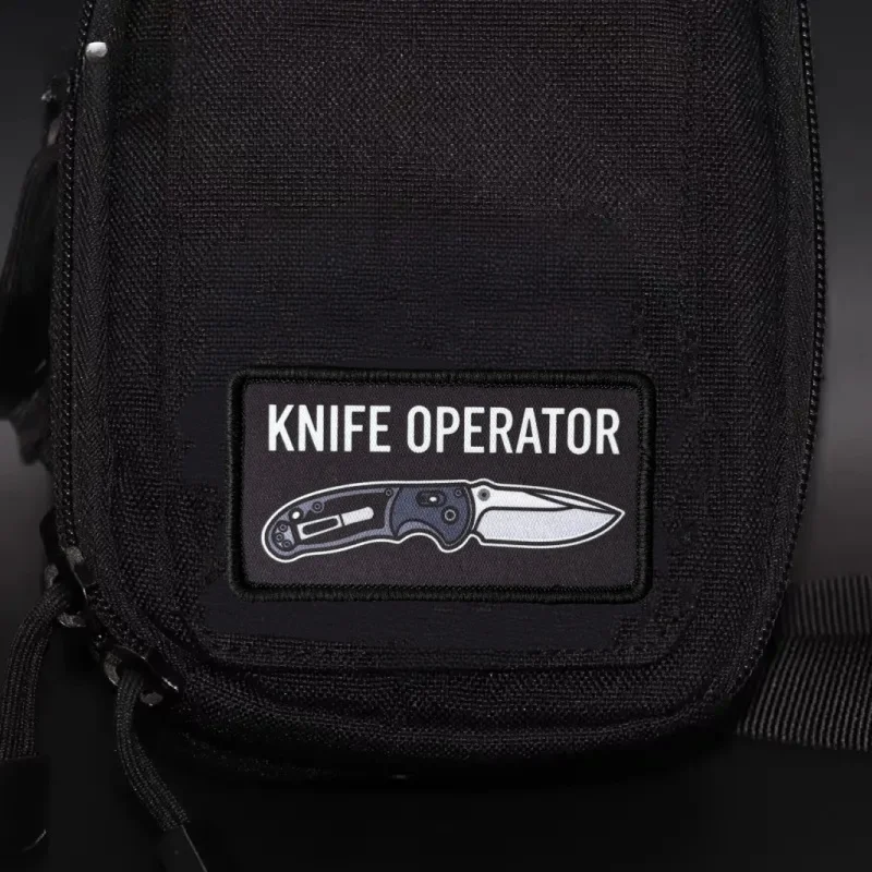 Parche táctico operador cuchillo con velcro - imagen 3