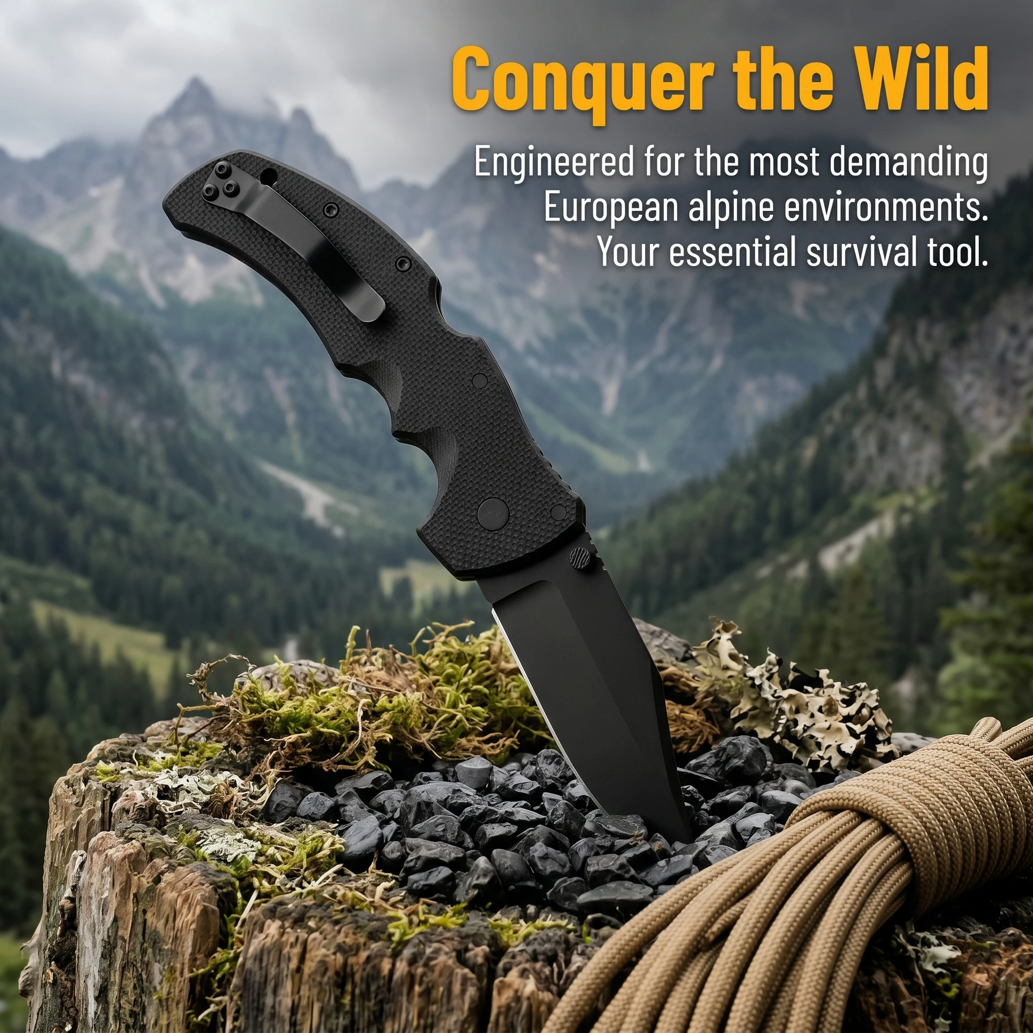 Cuchillo plegable táctico multifunción EDC para al aire libre - imagen 5