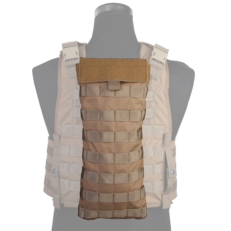 Bolsa de hidratación táctica para mochila airsoft combate coyote - imagen 3