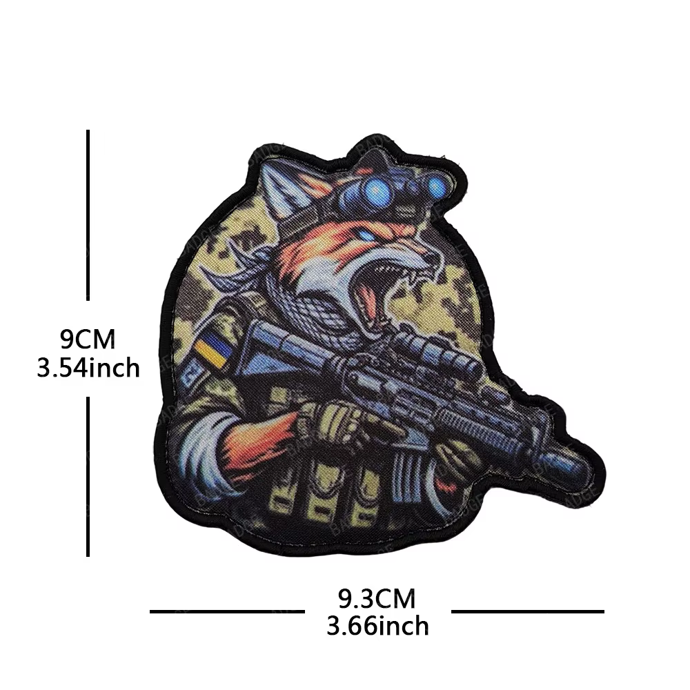 Parche táctico bordado tigre lobo águila para uniforme - imagen 2