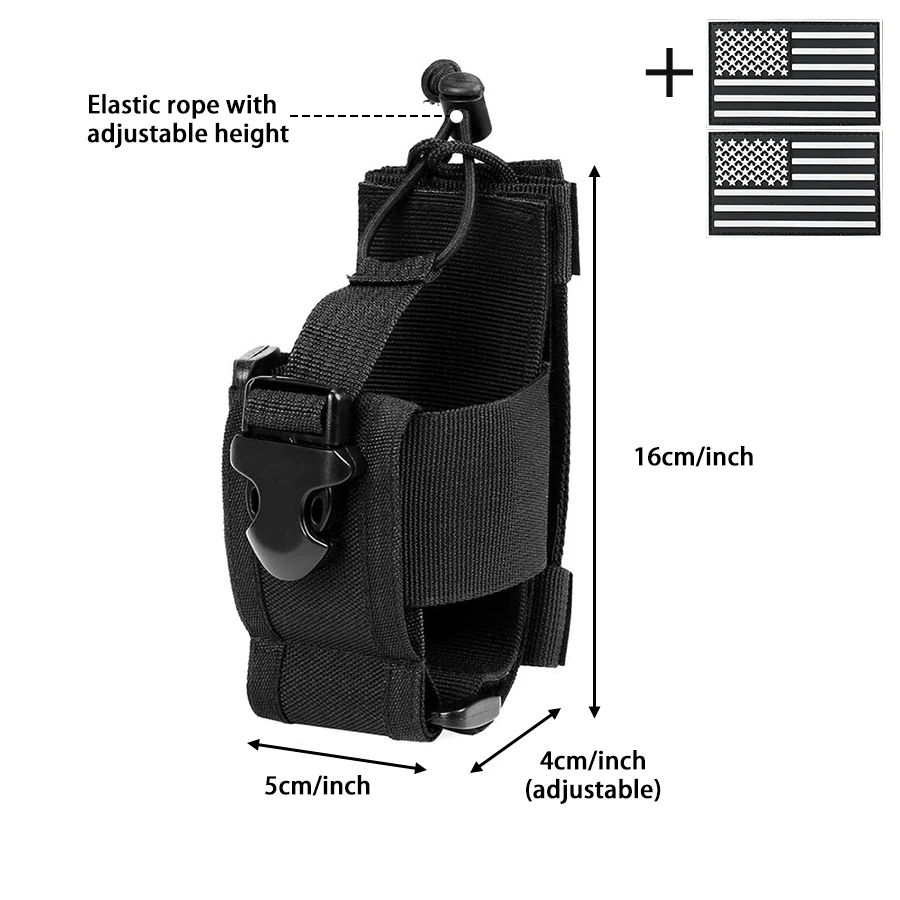 Bolsa táctica para walkie talkie con sistema MOLLE - imagen 4