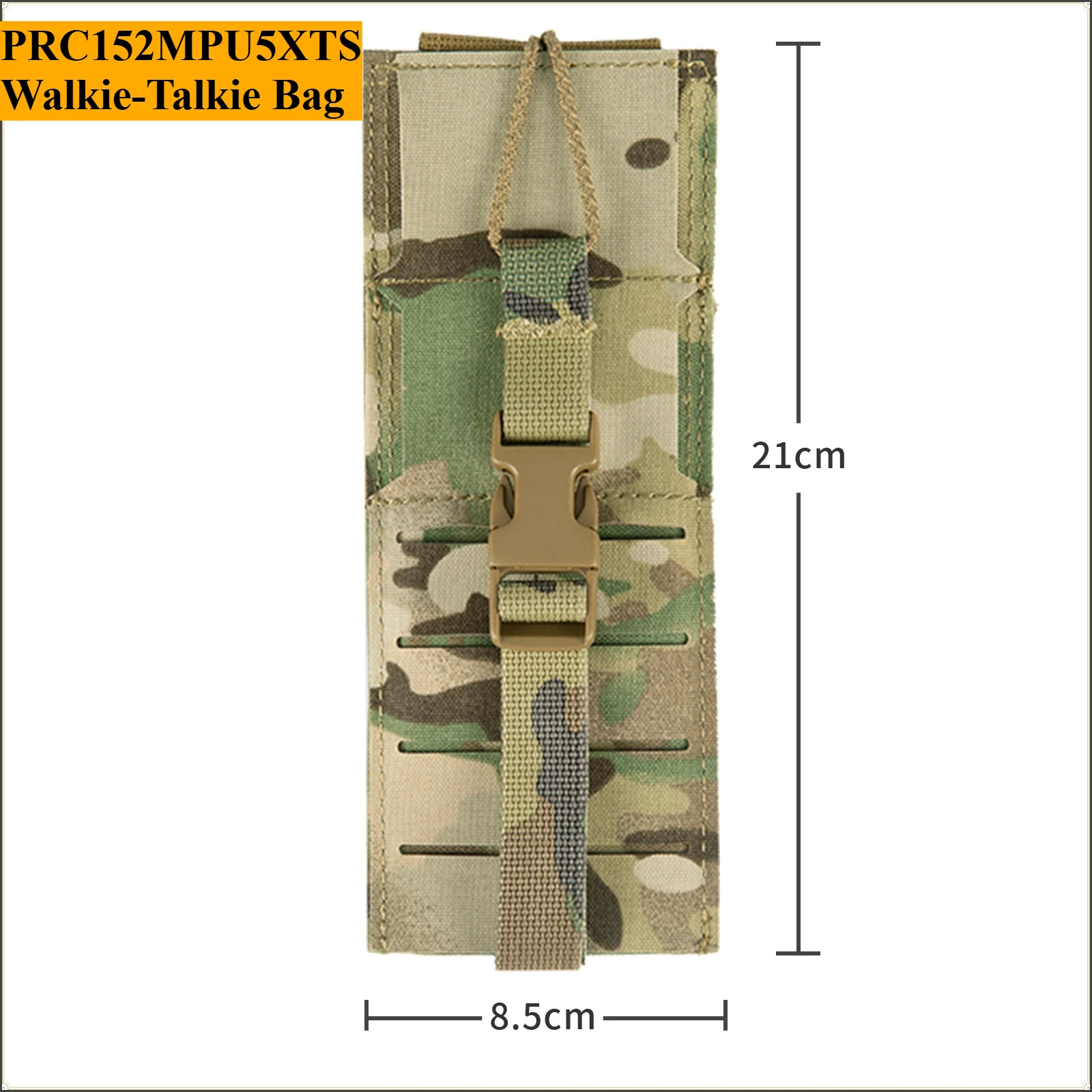 Bolsa táctica universal para emisora resistente y transpirable - imagen 4