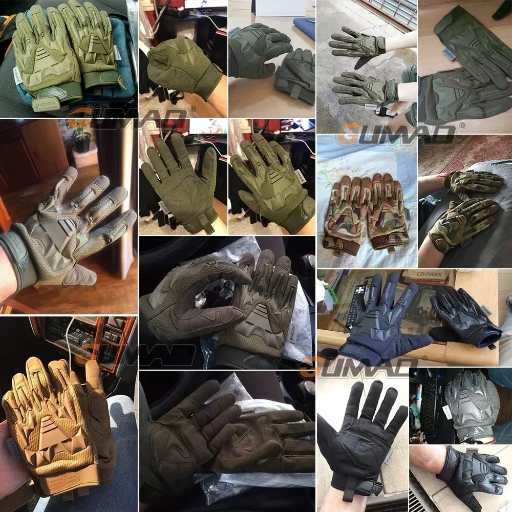 Guantes tácticos camuflaje – senderismo, escalada y combate con dedos completos - imagen 4