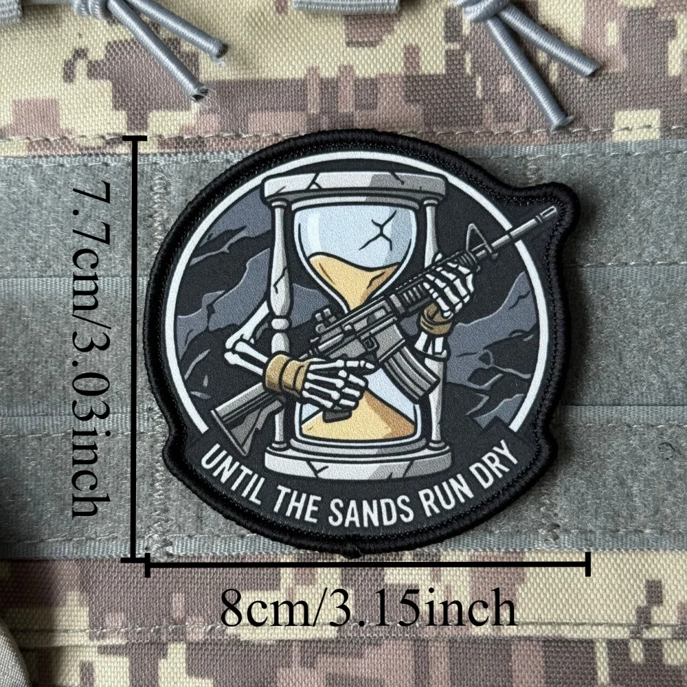 Parche táctico Grim Reaper memento mori – Coser o pegar en ropa y mochila - imagen 2