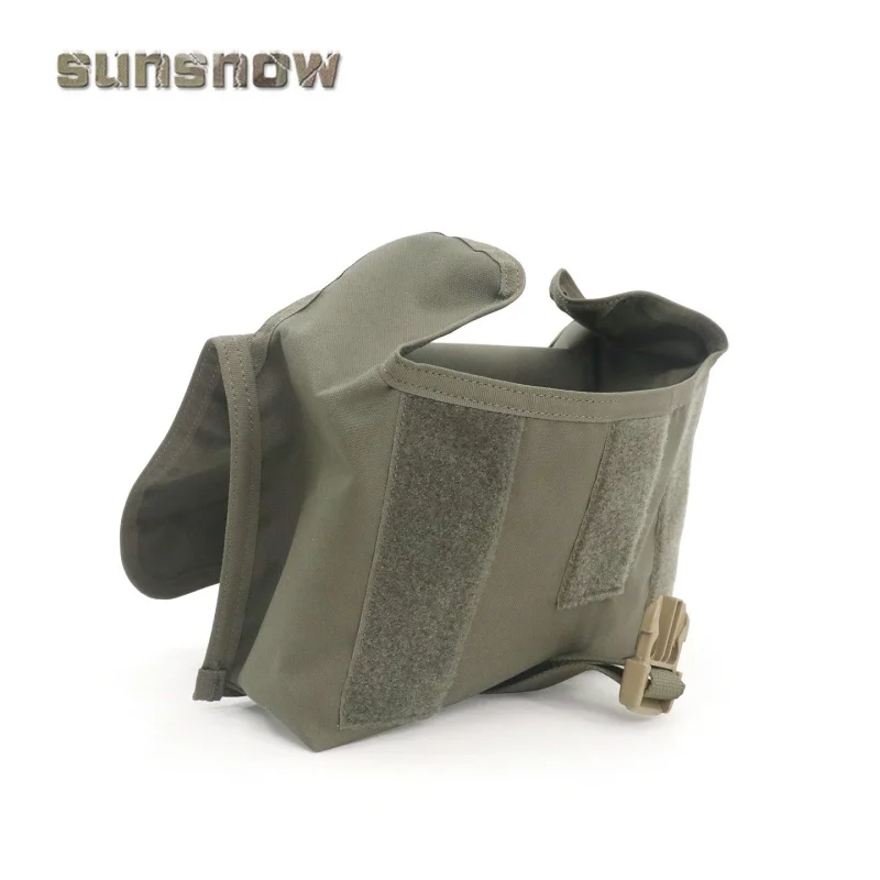 Protector facial táctico antigás MOLLE con bolsa multifuncional - imagen 4